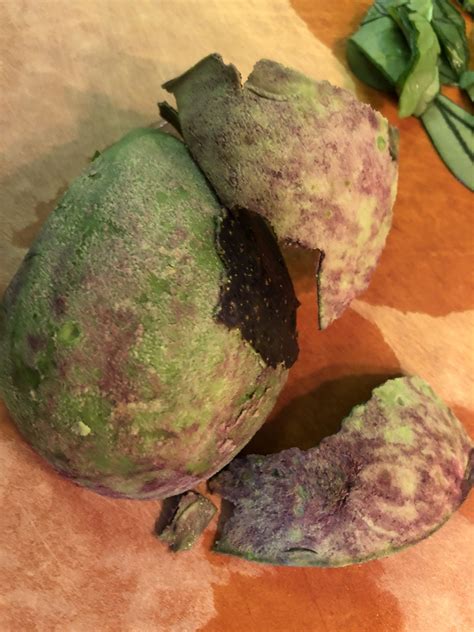 Dark Purple Residue Under Avocado Skin