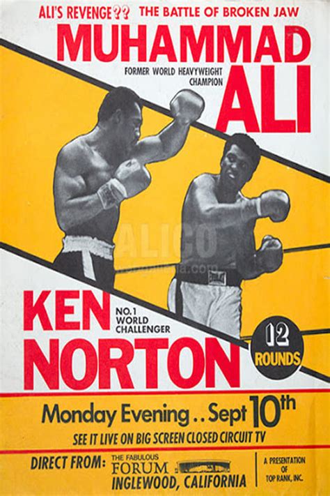 Muhammad Ali Vs Ken Norton II 1973 Posters The Movie Database TMDB