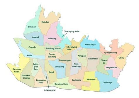 Peta Kabupaten Bandung Lengkap Dengan Nama Kecamatan Vrogue Co