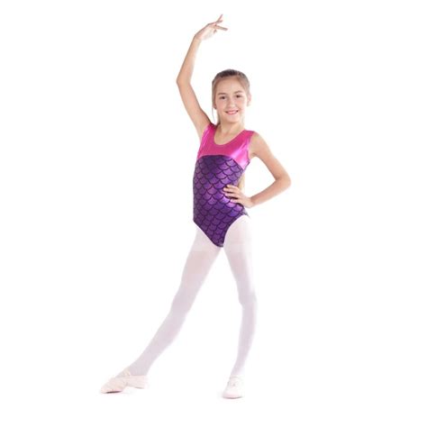 Girls Gymnastics Suits High Quality Sleeveless Radium Color Matching Body Suit Ballet Gymnastics