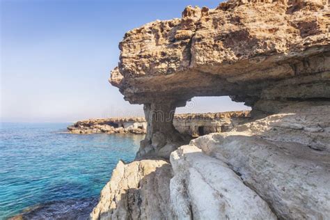 Ayia Napa Cyprus Sea Caves Of Cavo Greco Cape Stock Image Image Of
