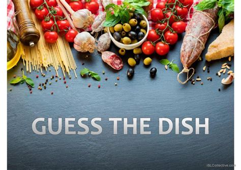 Guess The Dish Food And Drinks Pract English Esl Powerpoints