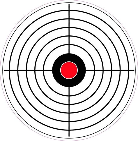 Bulls Eye Target Practice Decal Target Practice Paper Shooting
