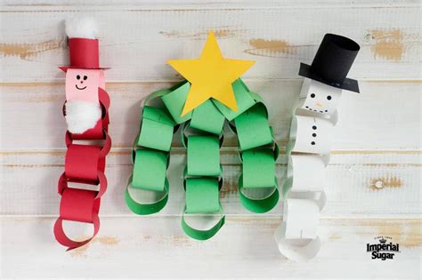Paper Chain Christmas Craft Imperial Sugar
