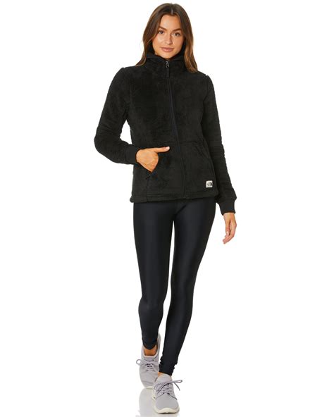The North Face Womens Campshire Full Zip Sherpa Jacket Tnf Black Surfstitch