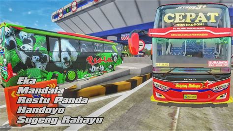 Namun, sebagai gantinya sudah terpasang langsung livery restu panda. Sugeng Rahayu, Restu Panda, Eka, Mandala, Handoyo ...
