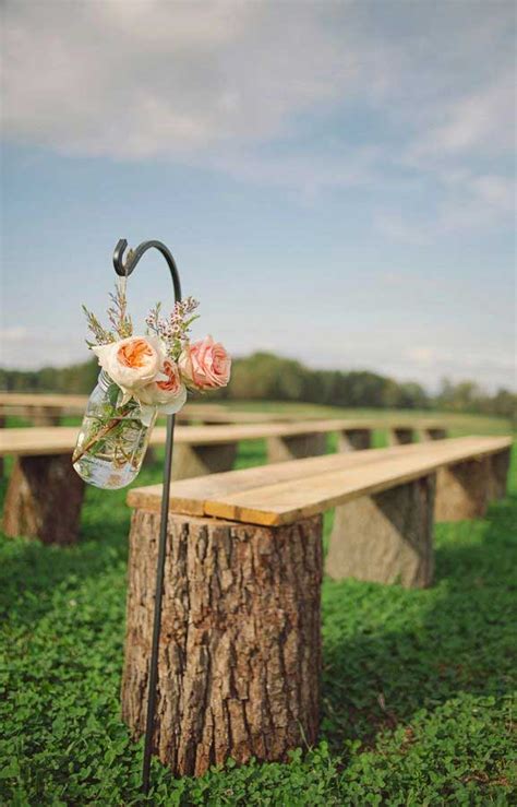 Wooden Bench wedding guest book - Unique wedding reception ideas on a