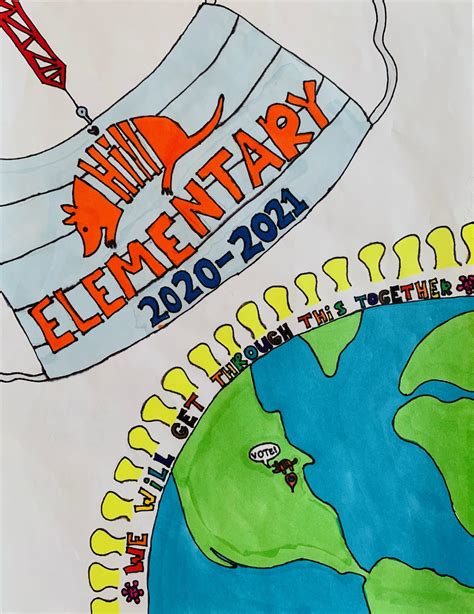 Yearbook Cover Art Contest Winner Hill Elementary