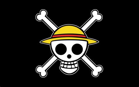 Strawhat Luffy Pirate Logo Anime One Piece Skull Minimalism Hd