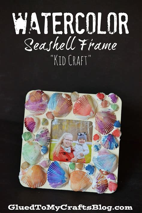 Watercolor Seashell Frame Craft