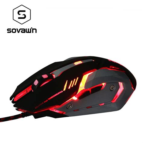 Silent 150g Heavy Wired Mouse Gaming 3200 Dpi 6 Button 140cm Wired