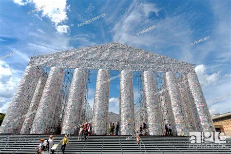 The Artwork Of Artist Marta Minujinthe Parthenon Of Books At The