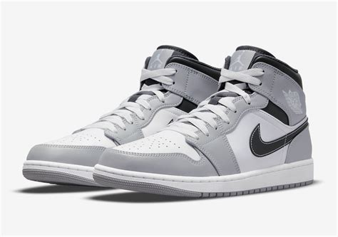 Air Jordan 1 Mid Light Smoke Grey Official Images Dailysole