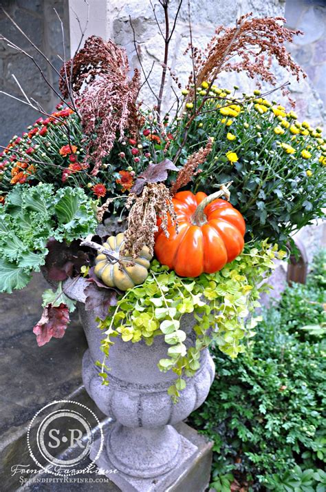 Serendipity Refined Blog Abundant Harvest Fall Urn Planters For A