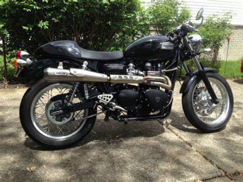 Triumph scrambler exhaust sound arrow zard vance hines d. 2012 Triumph Thruxton Cafe Racer w/ Arrow Full Stainless 2 ...