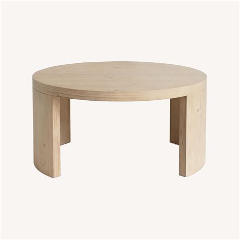 Pottery Barn Folsom Round Nesting Coffee Table 39" - AptDeco