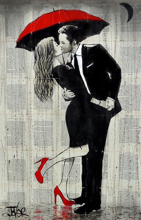 The Kissing Rain Par Lartiste Loui Jover In 2020 Romantik Kunst
