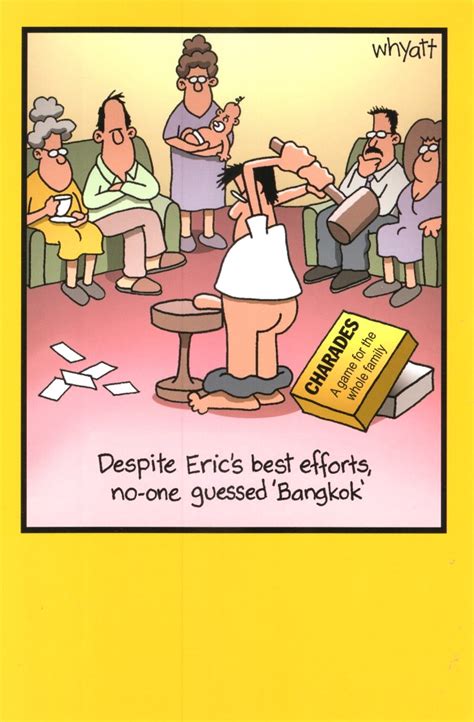 Funny Eric Charades Bangkok Birthday Greeting Card Cards