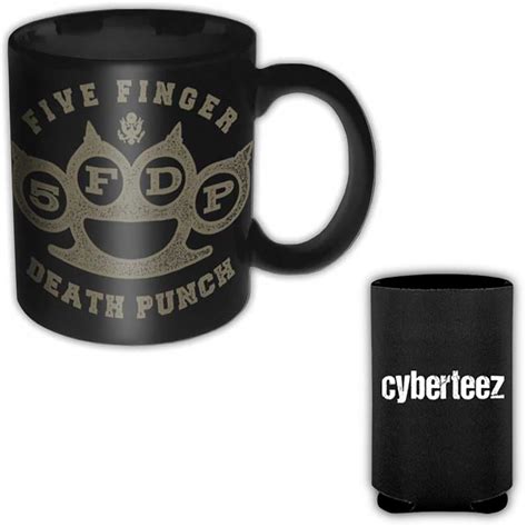 Five Finger Death Punch Brass Knuckles Boxed Ceramic Coffee Cup Mug