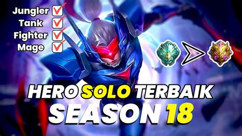 Hero Solo Ranked Terbaik Season 18 Mobile Legends Indonesia 2020 Rank
