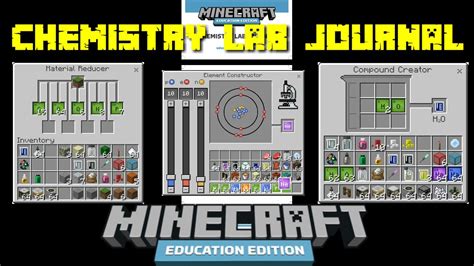 Minecraft Education Edition Chemistry Recipes Wiki Infoupdate
