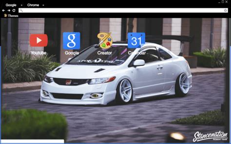 To start a thread in this section, you must be a member for 30+ days, and. 9th gen stance honda civic si Chrome Theme - ThemeBeta