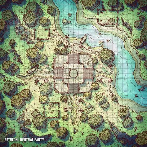 Ancient Ruins Battlemaps Fantasy Map Dnd World Map Dungeon Maps
