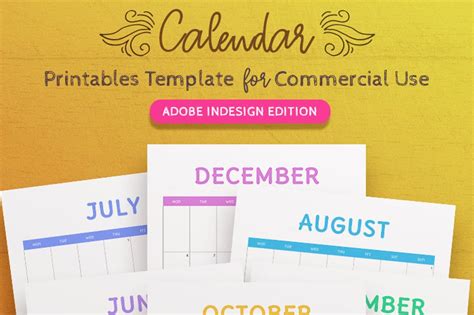 2021-2023 Calendar InDesign Template | Creative InDesign ...