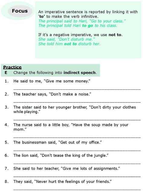 The Best Indirect Speech Ideas On Pinterest Reported Speech