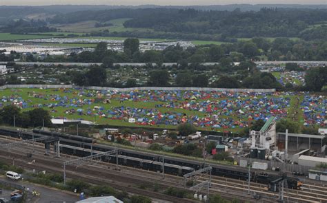 Rubbish And Thousands Of Tents Abandoned In Bank Hol Festival Aftermath