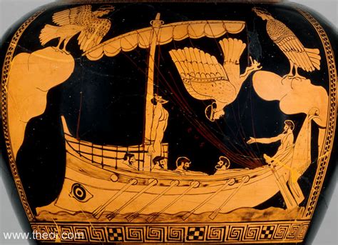 Odysseus And The Sirens Ancient Greek Vase Painting