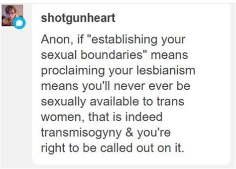 Sexual Boundaries Are Transphobic Lgbdropthet