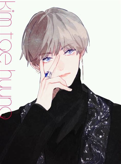 Since bts members, especially jungkook and v , have already shown their love for anime, it's a the anime really helped shape his childhood: Kim Taehyung BTS Fanart | Animasi, Gambar manga