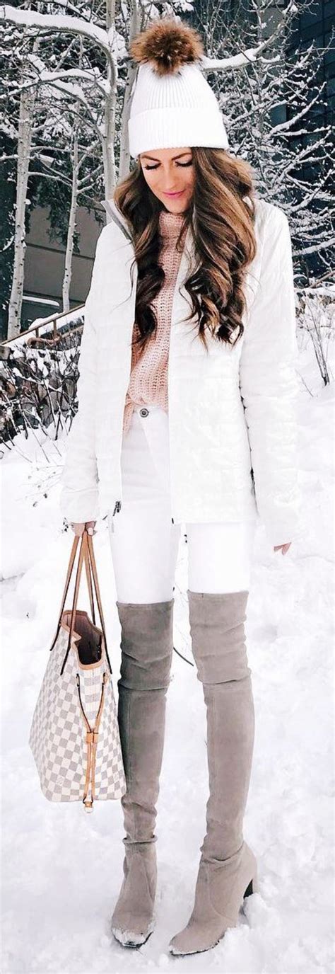 40 trend setting winter outfits with boots buzz 2018