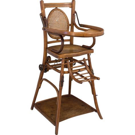 A baby high chair is very convenient way for babies to feed without creating a mess all over the floor of the house. Decorating The Vintage Nursery - Ruby Lane Blog