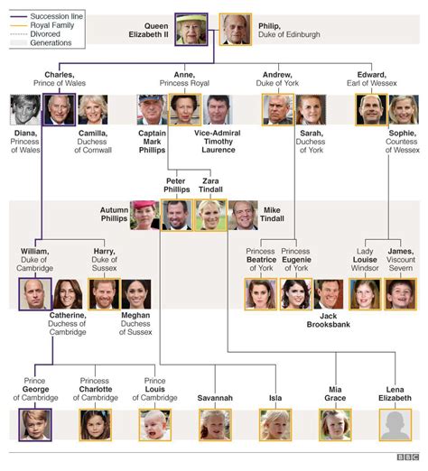 L'arbre généalogique des windsor juillet 2021 naissances, mariages, divorces. Arbre Généalogique De La Famille Royale D Angleterre 2020