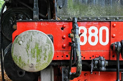 Hd Wallpaper Train Texture Iron Rust Color Paint Red Engine