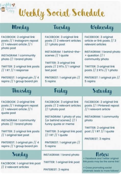 Weekly Posting Ideas For Social Media Social Media Detox Social Media