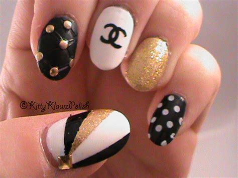 KittyKlawzPolish Stamping Nails: Chanel Stamping Design