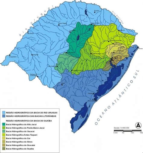 Contexto hidrológico regional da área de estudo Mapa das bacias Download Scientific Diagram