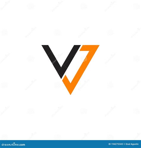 Vj Letter Initial Logo Design Template Stock Vector Illustration Of
