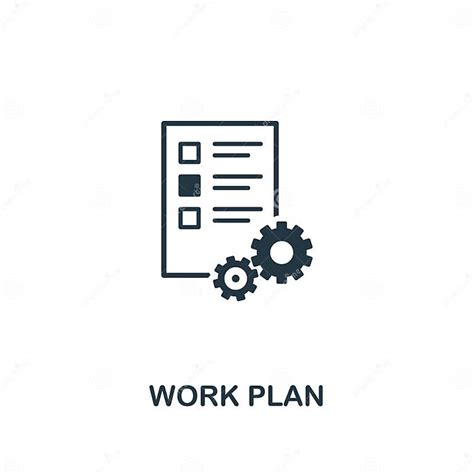 Work Plan Icon Creative Element Design From Productivity Icons