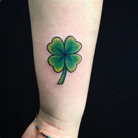 45 Cute Four Leaf Clover Tattoo Ideas And Designs Lucky Plant