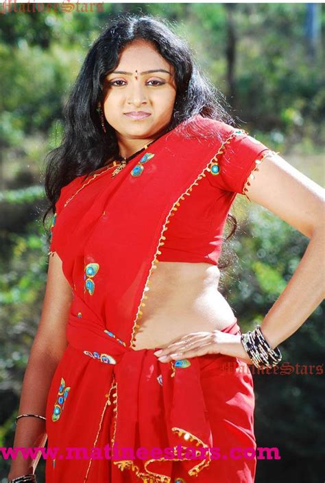 Indian Hot Actress Actress Vaheeda Spicy Hot Navel Show In Red Saree Ha