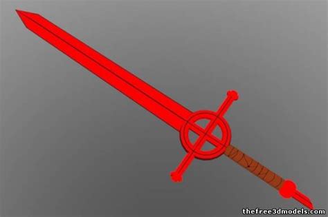 Art inspired by great show adventure time. Demon Blood Sword - 3d model - .obj
