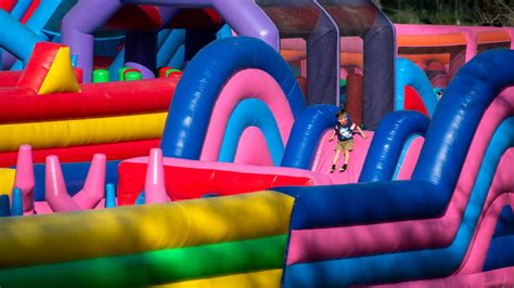 Worlds Largest Inflatable Theme Park Big Bounce America Heads To New