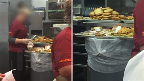Popeyes Employee Made Chicken Sandwiches On Trash Bin Owner Apologizes