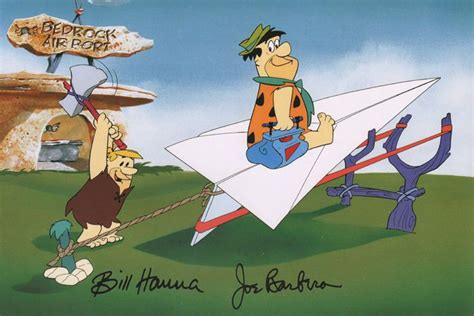 Freds Frist Flight Flintstones Print Hanna Barbera Ebay