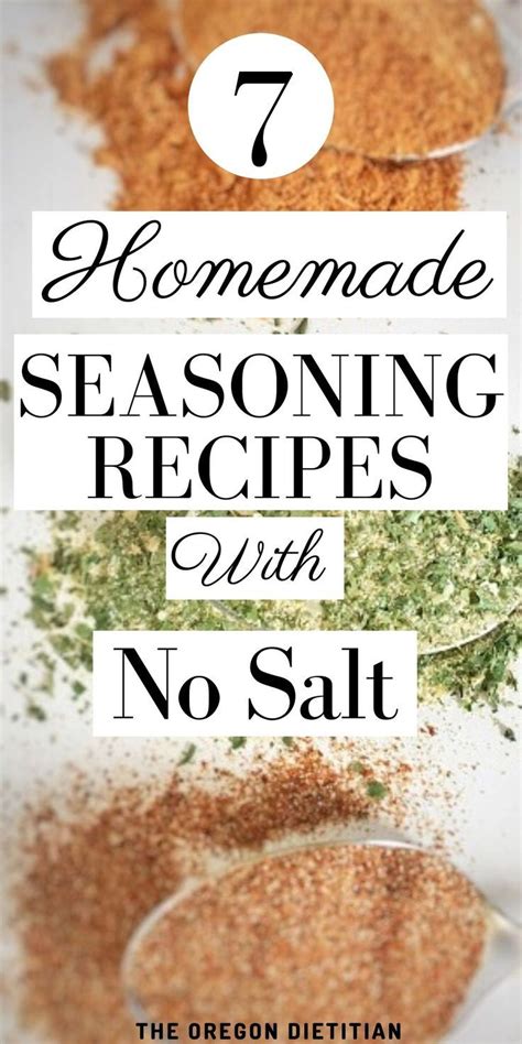 The beauty of a homemade steak seasoning is that you can customize it entirely to your preference. 7 Homemade Salt-Free Seasonings in 2020 | Salt free ...