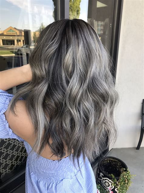 Slate Gray Hair Hair Beauty Hair Painting Long Hair Styles